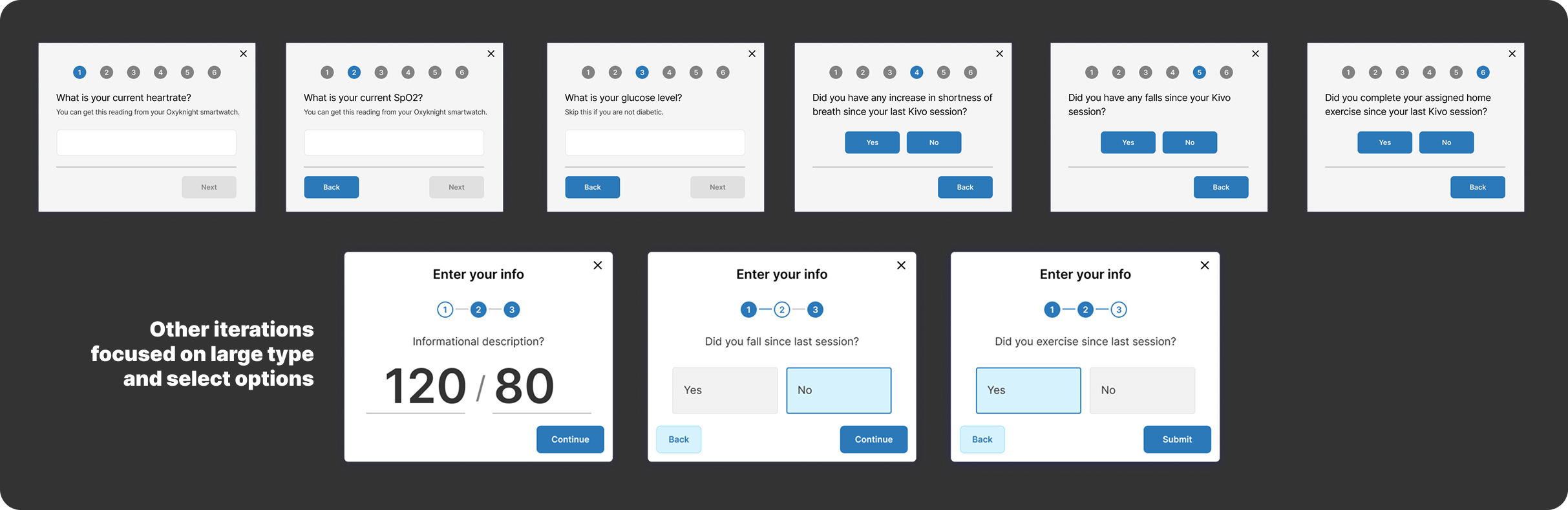 Kivo questions modal