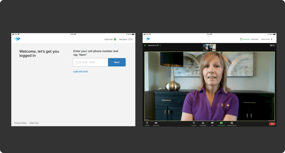 Kivo Health app onboarding screens