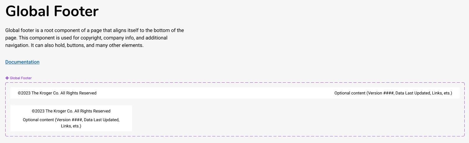 Component library in Figma showing navigation, tables, and interactive components